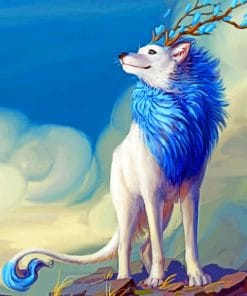 Myth Wolf Animal paint by numbers