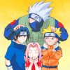 Naruto Anime Squad paint by numbers