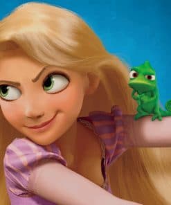 Rapunzel Tangled Cartoon paint by numbers