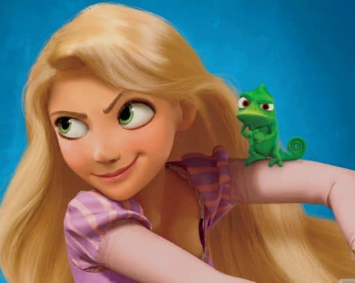 Rapunzel Tangled Cartoon paint by numbers