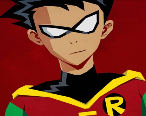 Robin The Hero Kid - Cartoons Paint By Numbers - NumPaint - Paint by ...