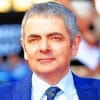 Actor Rowan Atkinson paint by numbers