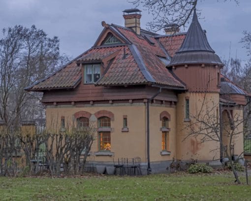 Stockholm Sweden Houses Mansion paint by numbers