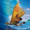 Surfing Waves Sea Moana Maui paint by numbers