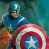 The Avengers Captain America Hero paint by numbers