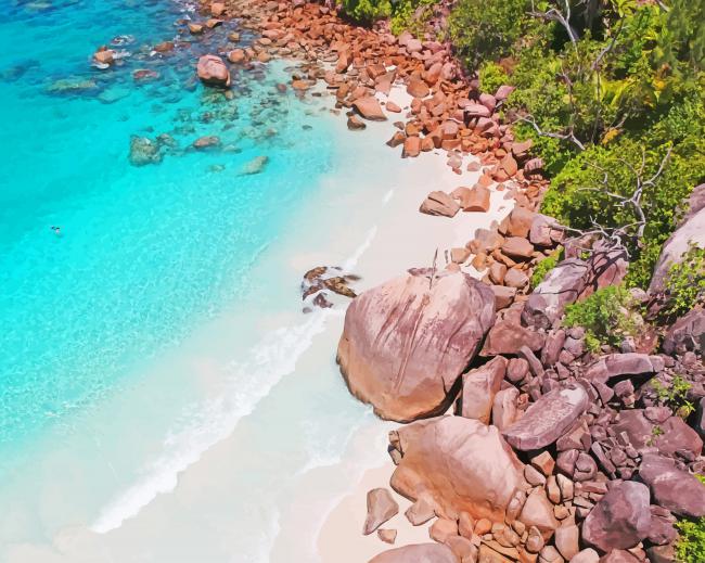 Ocean Of Seychelles Lazio Paint By Numbers