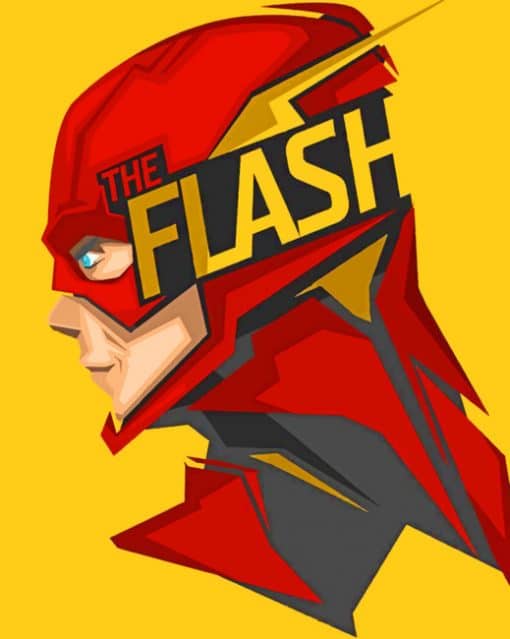 The Flash Hero paint by numbers