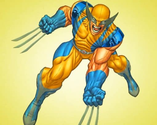 Wolverine Marvel Hero paint by numbers