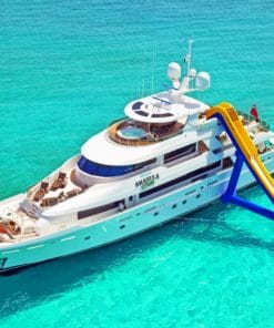 Yacht With Slide paint by numbers