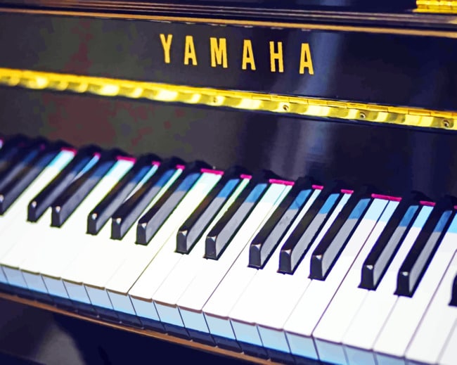 Yamaha Piano Keys paint by numbers