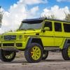 Yellow Mercedes Benz G Class paint by numbers