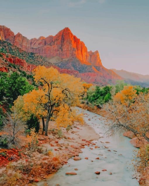 Zion National Park In Utah paint by numbers