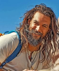 Actor Jason Mamoa paint by numbers