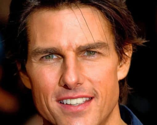 Actor Tom Cruise paint by numbers