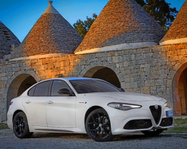 Alpha Romeo Giulia paint by numbers