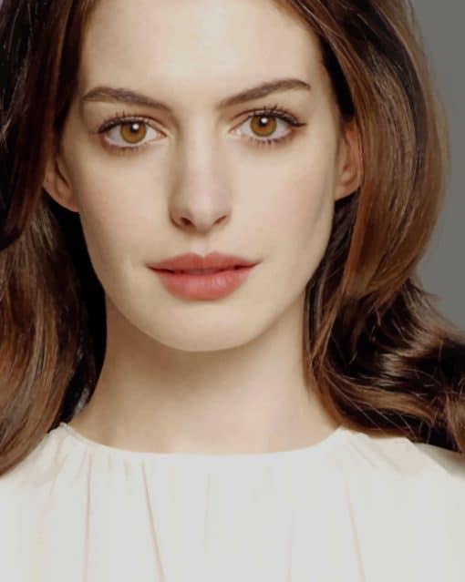 Anne Hathaway paint by numbers