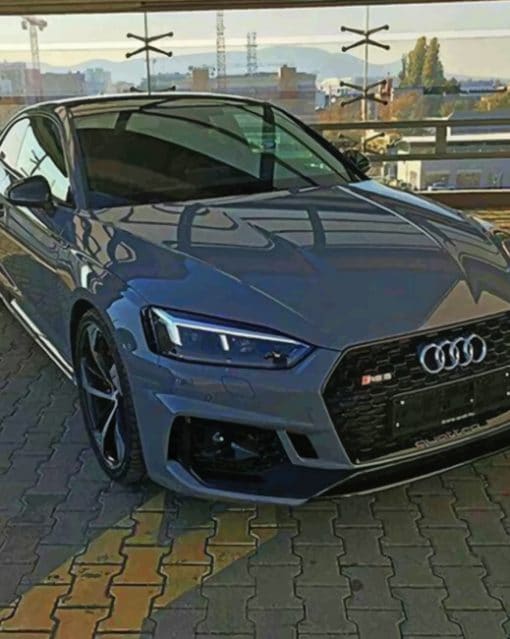 Grey Audi A5 paint by numbers
