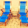 Beach Blue Chairs paint by numbers