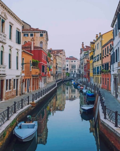 Canal In Italy paint by numbers