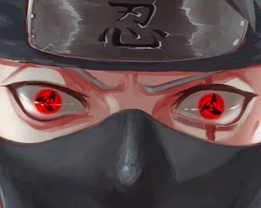 Kakachi From Naruto Anime paint by numbers