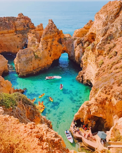 Boats In Lagos Portugal paint by numbers