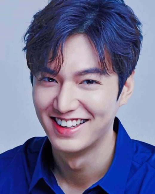Lee Min Ho Smiling - Actors Paint By Numbers - NumPaint - Paint by numbers