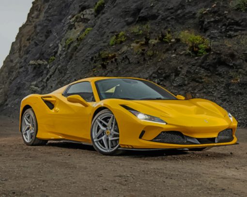 Modern Ferrari F8 Spider paintt by numbers