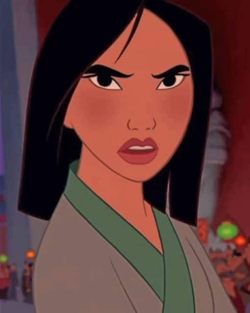 Mulan Animation paint by numbers
