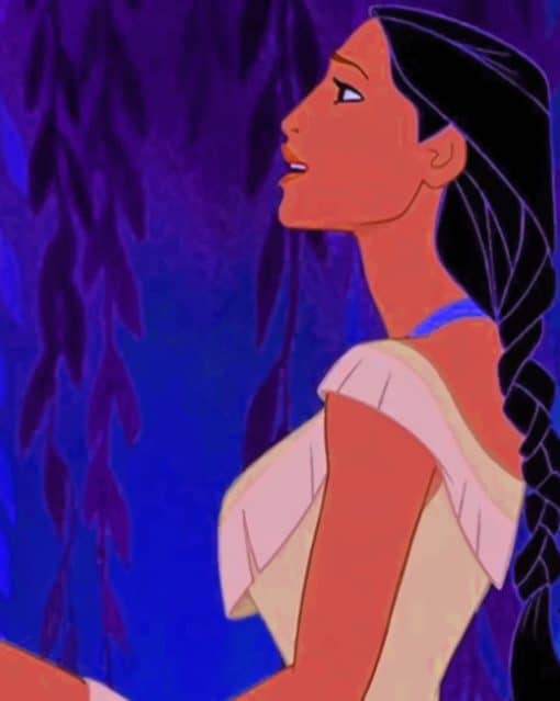 Pocahontas Disney Animation paint by numbers