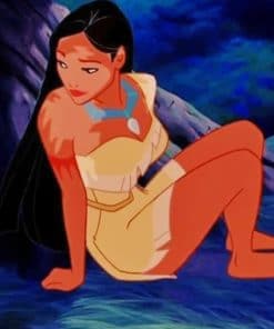 Pocahontas Disney Character paint by numbers