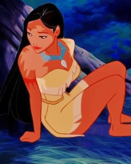 Pocahontas Disney Character paint by numbers