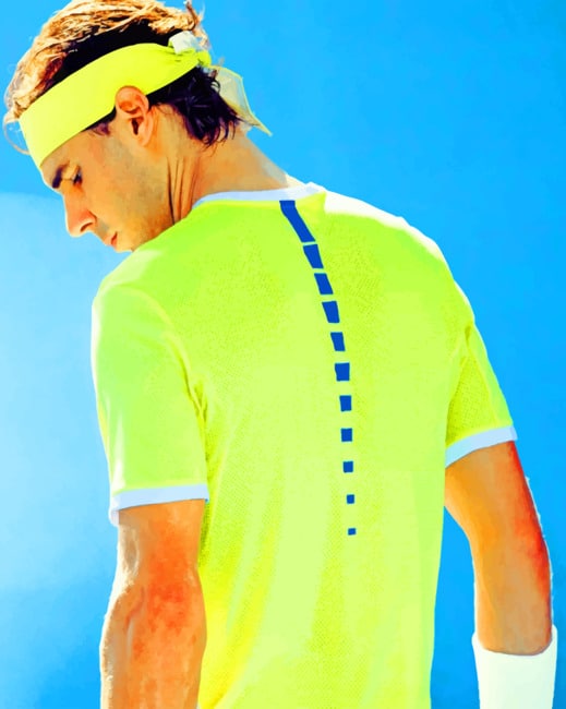Rafael Nadal Parera Tennis Player paint by nymbers