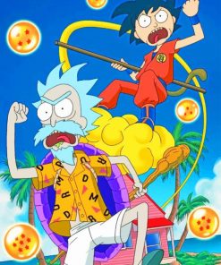 Rick And Morty Dragon Ball paint by numbers