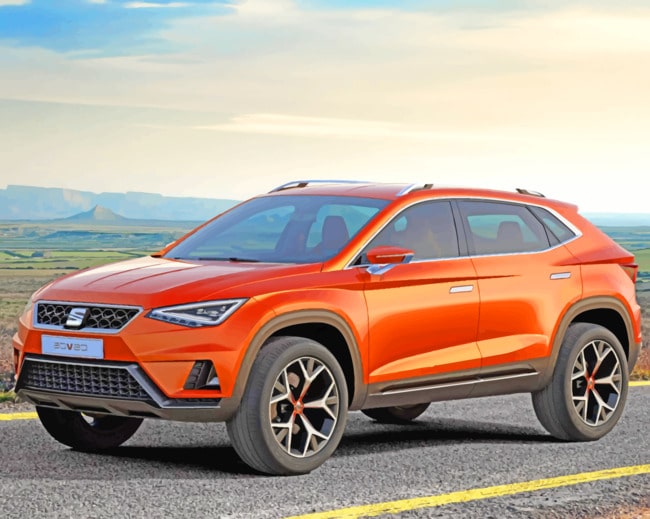 Seat Concept Crossover Orange paint by numbers