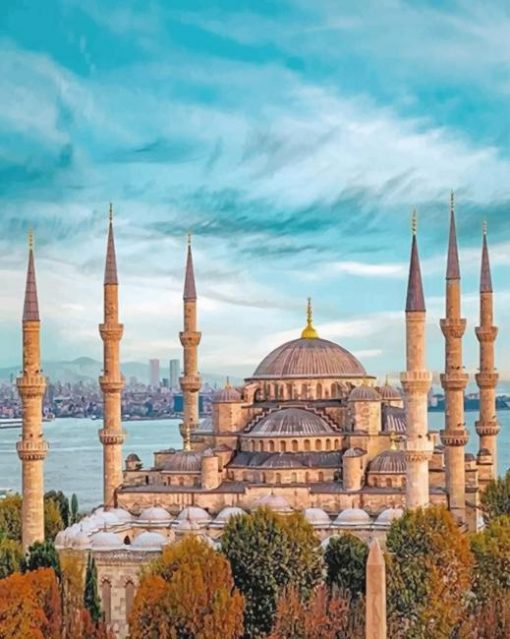 Sultan Ahmed Mosque Turkey paint by numbers