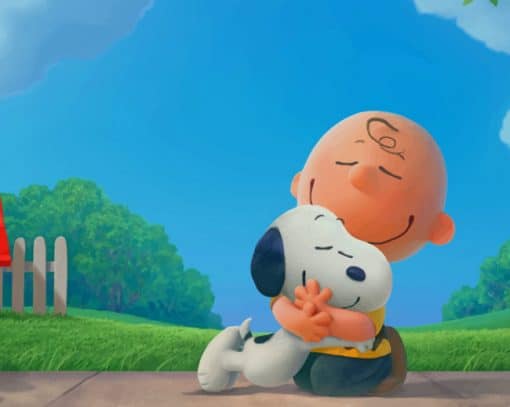 The Peanuts Snoopy And Charlie paint by numbers