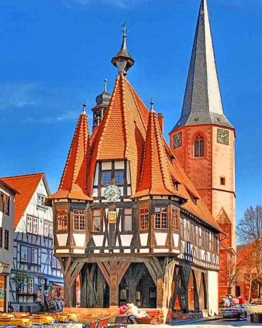 Town Hall Germany Buildings Paint By Numbers Num Paint Kit