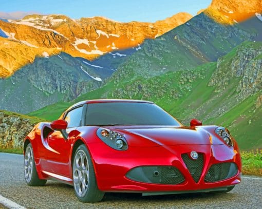2014 Alfa Romeo 4C Paint By Numbers