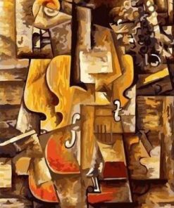 Abstract Violin Paint by numbers