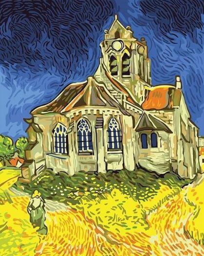 The Church At Auvers Vincent Van Gogh Paint by numbers