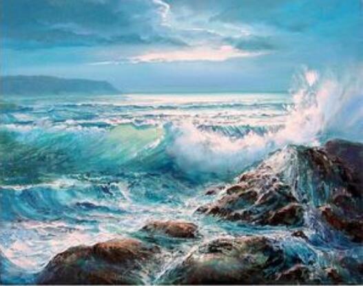 8844-Waves-Crashing-on-Rocks-Paint-by-Numbers-Kits-for-Adults-DIY-1