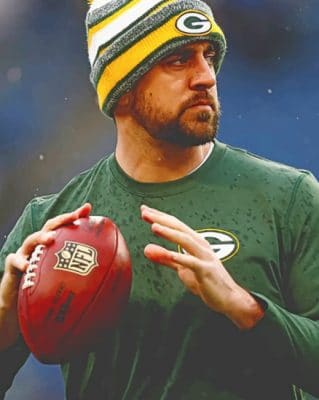 Aaron Rodgers Player paint By Number