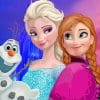 Anna And Elsa With Olaf Paint By Numbers