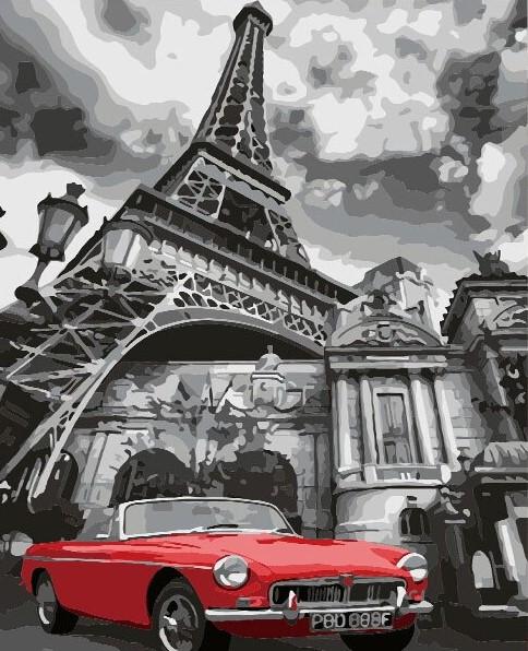 Buy Red Car in Paris - Cities Paint By Number kit or check our new modern collections for adults paint by numbers. Relax and enjoy your canvas painting Paint by numbers