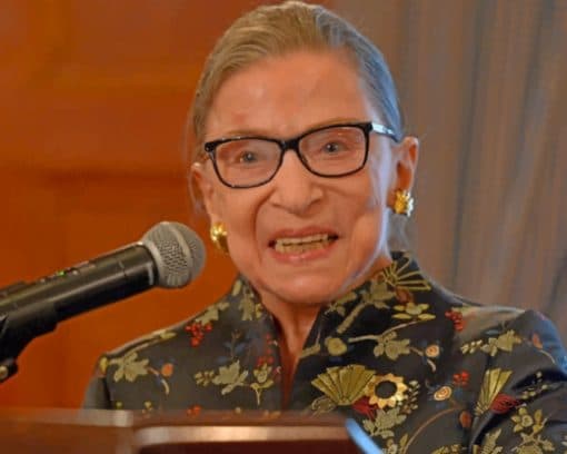 Associate Justice Ruth Bader paint by numbers