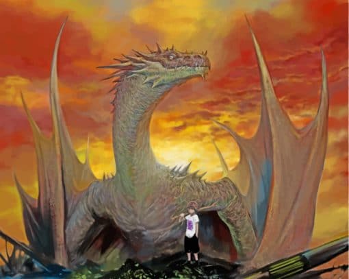 Boy And His Dragon paint by numbers