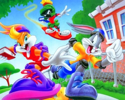 Bugs Bunny Cartoon - Animations Paint By Number - NumPaint - Paint by ...