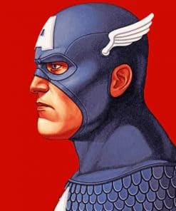Captain America Artwork paint by numbers