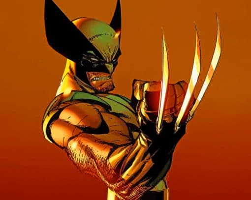 Classic Wolverine From Marvel paint by numbers