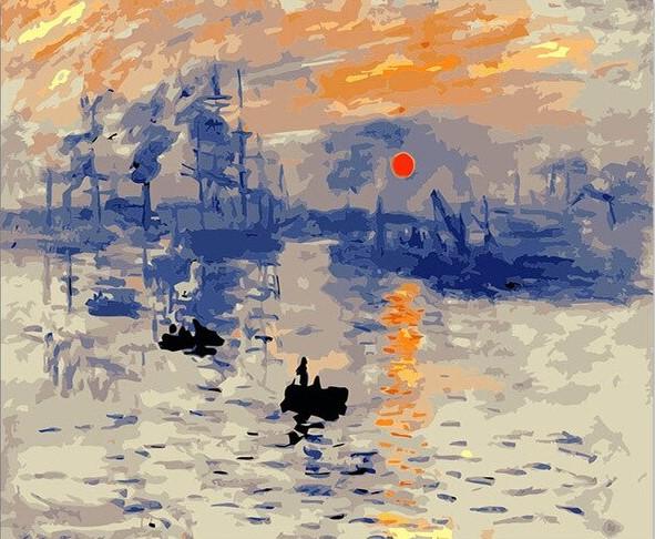 Impression Sunrise Claude Monet Paint by numbers